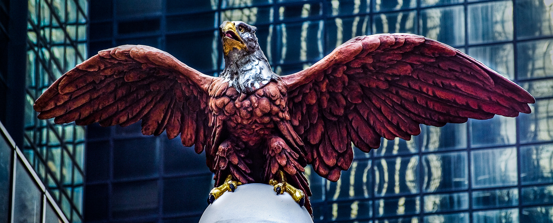 Photograph of statue of Eagle, New York City